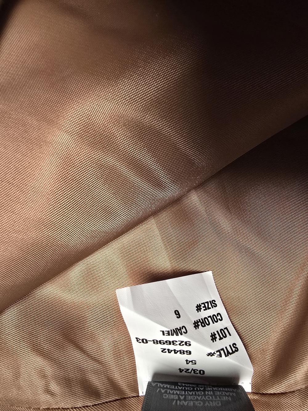 Sam Edelman Women's Longline Camel Wrap Coat - Picture 5 of 5